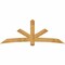 Ekena Millwork Alberta Rough Sawn Timber Gable Bracket, Western Red Cedar, 96"W x 36"H x 6"D x 6"F, 9/12 Pitch GBW096X36X0606ALB00RWR - alternate 1